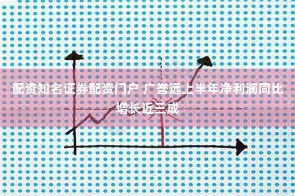 配资知名证券配资门户 广誉远上半年净利润同比增长近三成